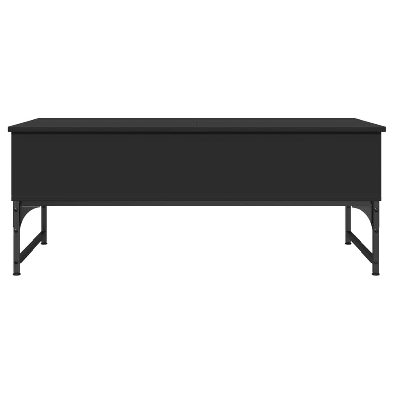 Couchtisch Schwarz 100x50x40 cm Holzwerkstoff und Metall