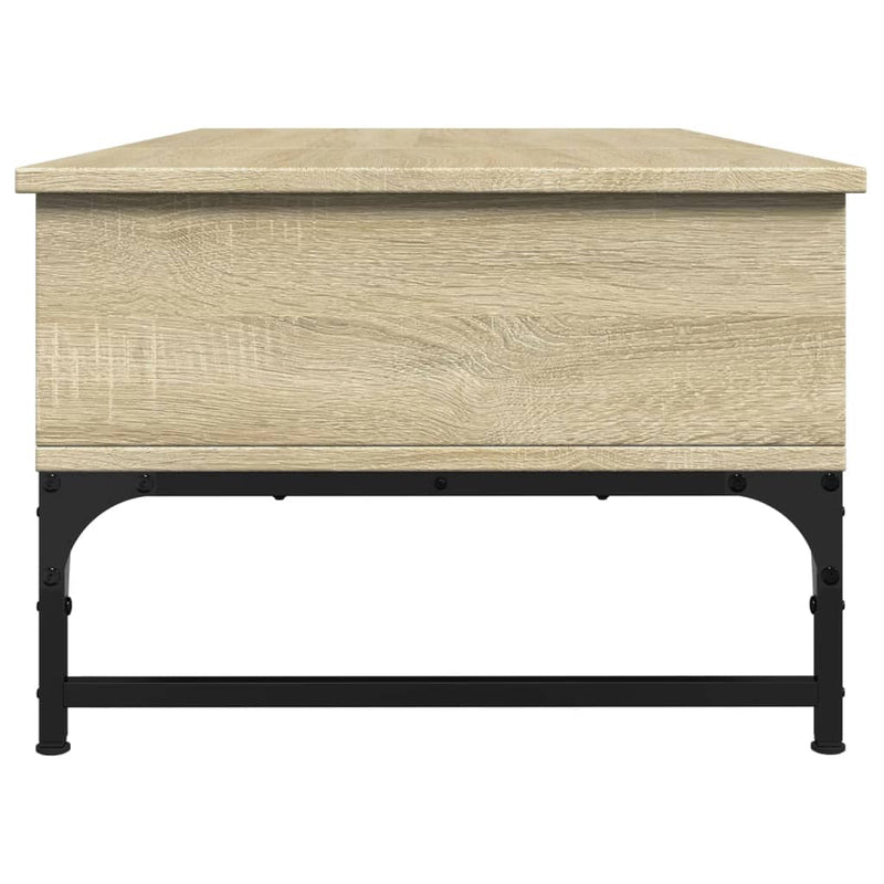 Couchtisch Sonoma-Eiche 100x50x35 cm Holzwerkstoff und Metall