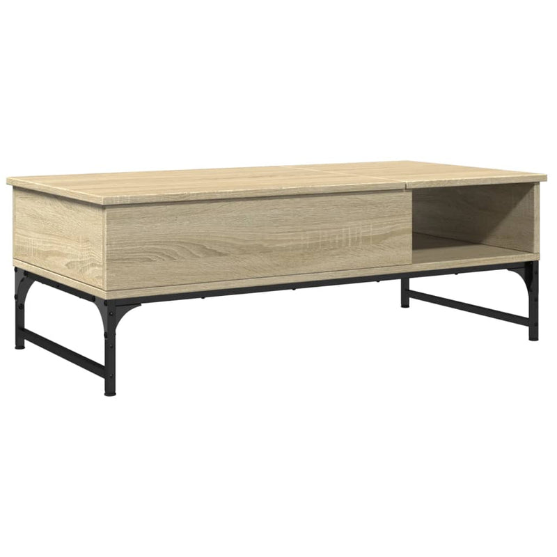 Couchtisch Sonoma-Eiche 100x50x35 cm Holzwerkstoff und Metall