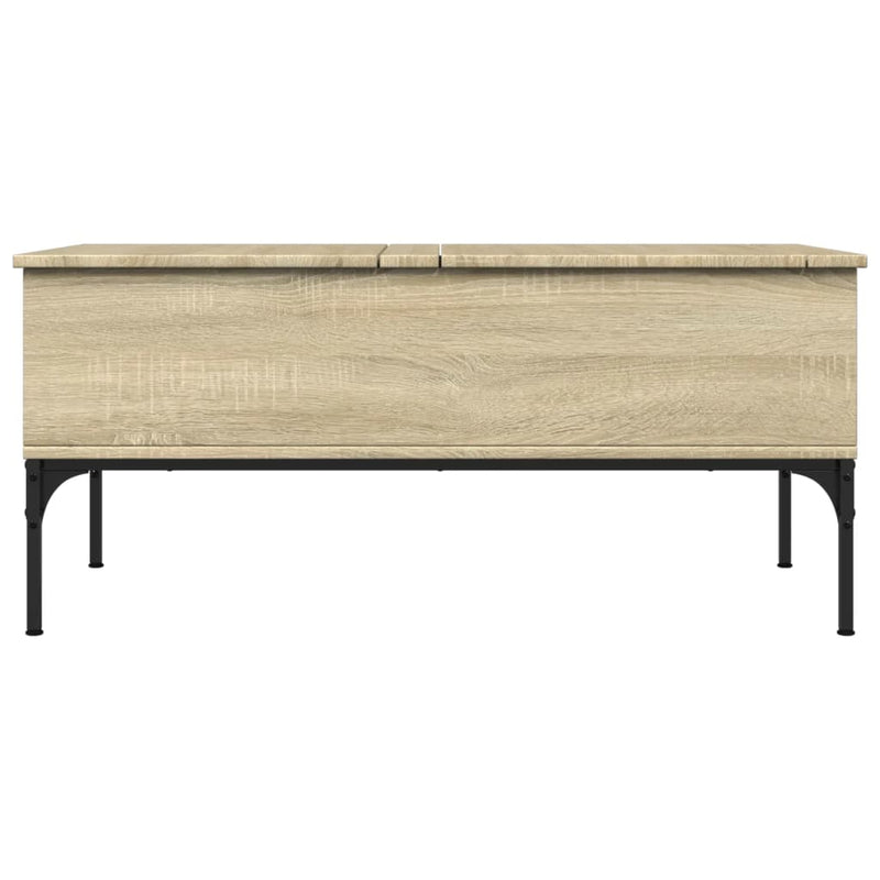 Couchtisch Sonoma-Eiche 100x50x45 cm Holzwerkstoff und Metall