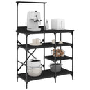 Bäckerregal Sonoma-Eiche 90X40X132 Cm Holzwerkstoff Und Metall