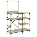 Bäckerregal Sonoma-Eiche 90X40X132 Cm Holzwerkstoff Und Metall