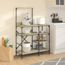 Bäckerregal Sonoma-Eiche 90X40X132 Cm Holzwerkstoff Und Metall