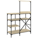 Bäckerregal Sonoma-Eiche 90X40X132 Cm Holzwerkstoff Und Metall