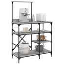 Bäckerregal Sonoma-Eiche 90X40X132 Cm Holzwerkstoff Und Metall