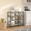 Bäckerregal Sonoma-Eiche 90X40X84 Cm Holzwerkstoff Und Metall