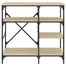 Bäckerregal Sonoma-Eiche 90X40X84 Cm Holzwerkstoff Und Metall
