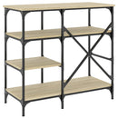 Bäckerregal Sonoma-Eiche 90X40X84 Cm Holzwerkstoff Und Metall