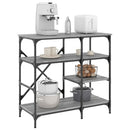 Bäckerregal Sonoma-Eiche 90X40X84 Cm Holzwerkstoff Und Metall