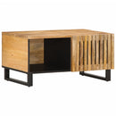 Couchtisch 80X51X40 Cm Raues Massives Mangoholz