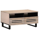 Couchtisch Braun 80X55X40 Cm Massivholz Mango
