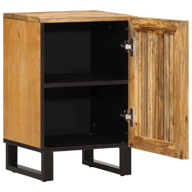 Badschrank 38x34x58 cm Raues Massivholz Mango