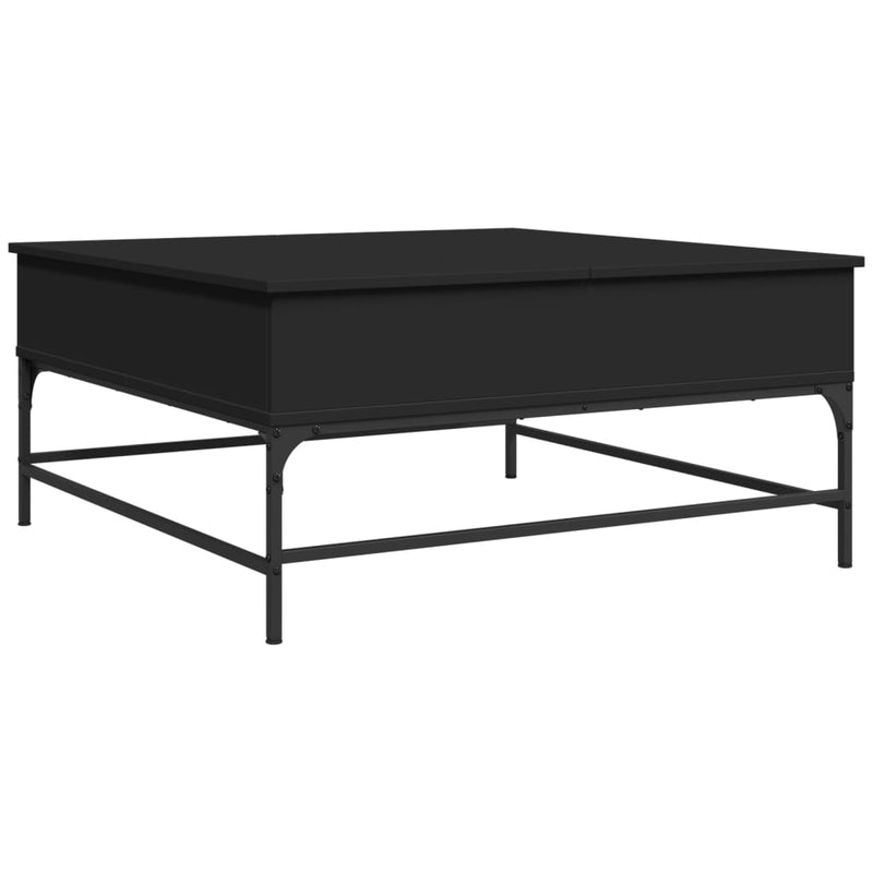 Couchtisch Schwarz 95x95x45 cm Holzwerkstoff und Metall