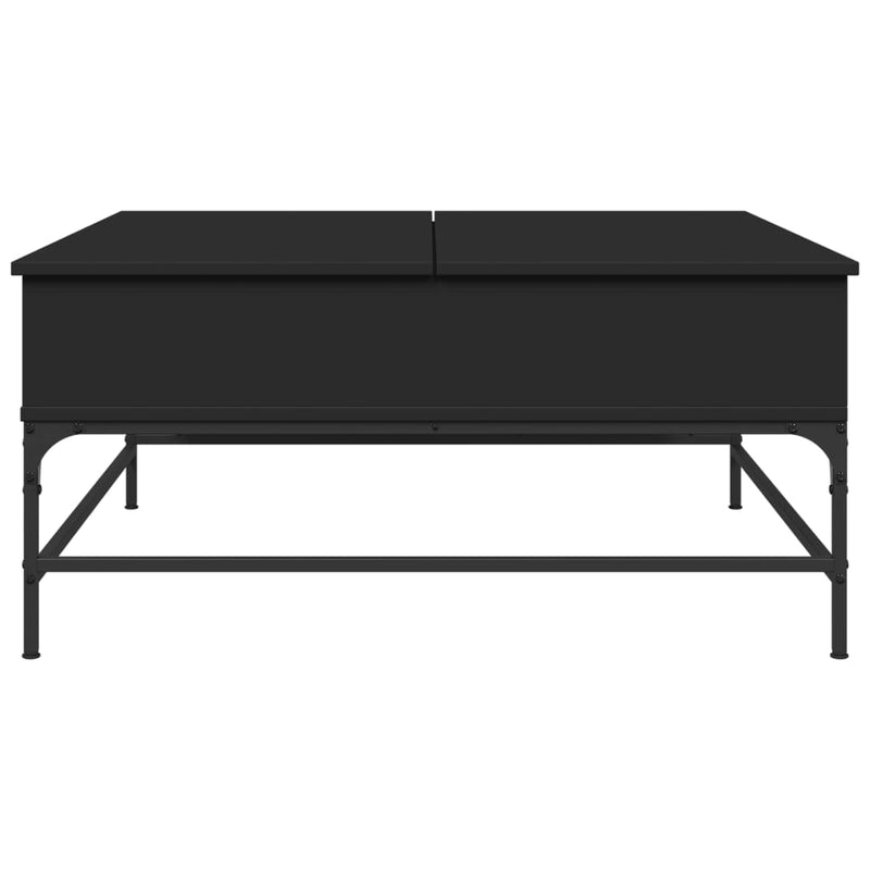 Couchtisch Schwarz 95x95x45 cm Holzwerkstoff und Metall