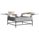 Couchtisch 95X95X45 Cm Holzwerkstoff Und Metall
