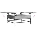 Couchtisch 95X95X45 Cm Holzwerkstoff Und Metall