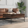 Couchtisch 95X95X45 Cm Holzwerkstoff Und Metall
