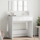 Schminktisch Mit Spiegel Braun Eichen-Optik 80X39X80 Cm