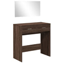 Schminktisch Mit Spiegel Braun Eichen-Optik 80X39X80 Cm