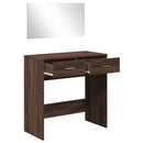 Schminktisch Mit Spiegel Braun Eichen-Optik 80X39X80 Cm