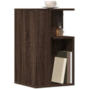 Beistelltisch Braun Eichen-Optik 35X35X60 Cm Holzwerkstoff