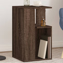 Beistelltisch Braun Eichen-Optik 35X35X60 Cm Holzwerkstoff