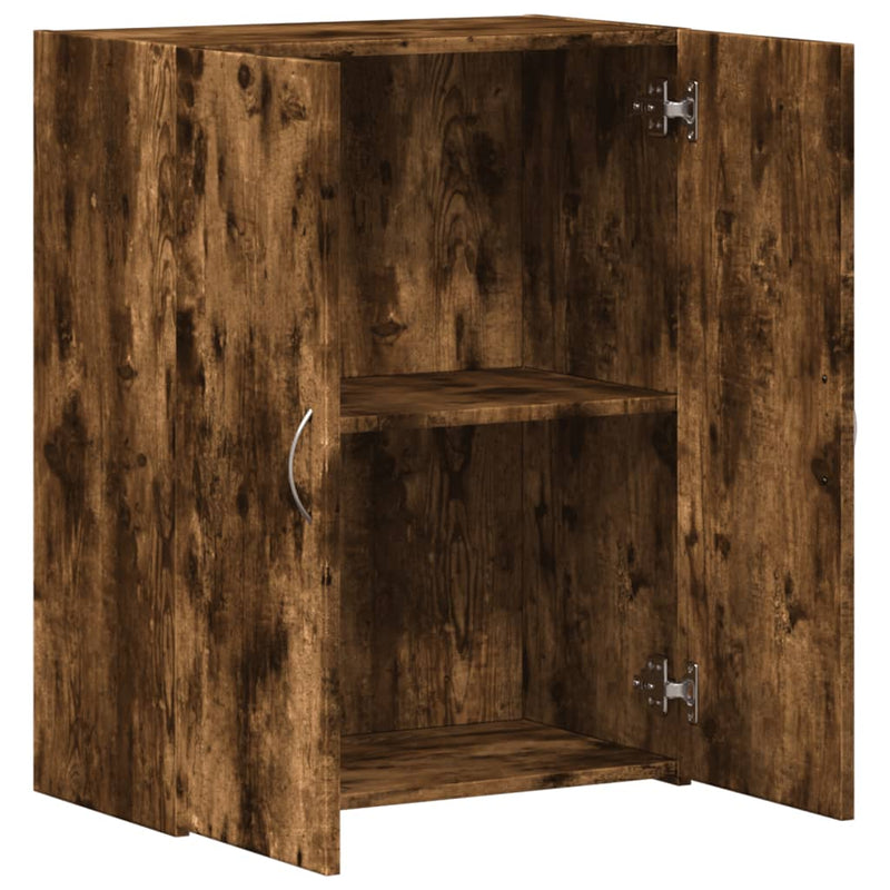 Aktenschrank Räuchereiche 60x32x77,5 cm Holzwerkstoff