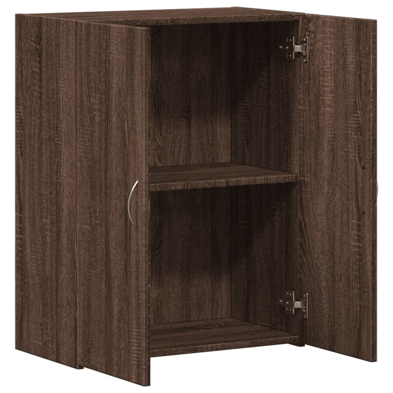 Aktenschrank Braun Eichen-Optik 60x32x77,5 cm Holzwerkstoff