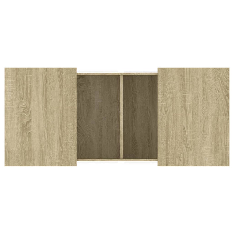 Couchtisch Sonoma-Eiche 80x55x40 cm Holzwerkstoff