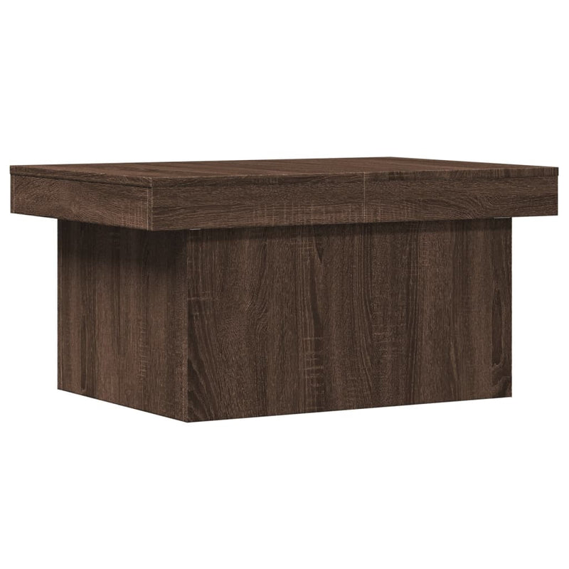 Couchtisch Braun Eichen-Optik 80x55x40 cm Holzwerkstoff