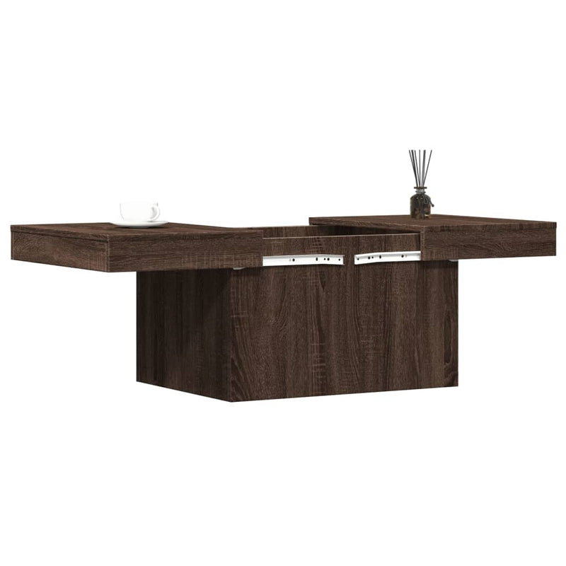 Couchtisch Braun Eichen-Optik 80x55x40 cm Holzwerkstoff