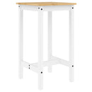 3-Tlg. Bar-Set Massivholz Kiefer Weiß