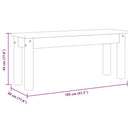 Essbank Panama 105X30X45 Cm Massivholz Kiefer