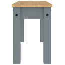 Essbank Panama Grau 105X30X45 Cm Massivholz Kiefer