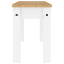 Essbank Panama Weiß 105X30X45 Cm Massivholz Kiefer