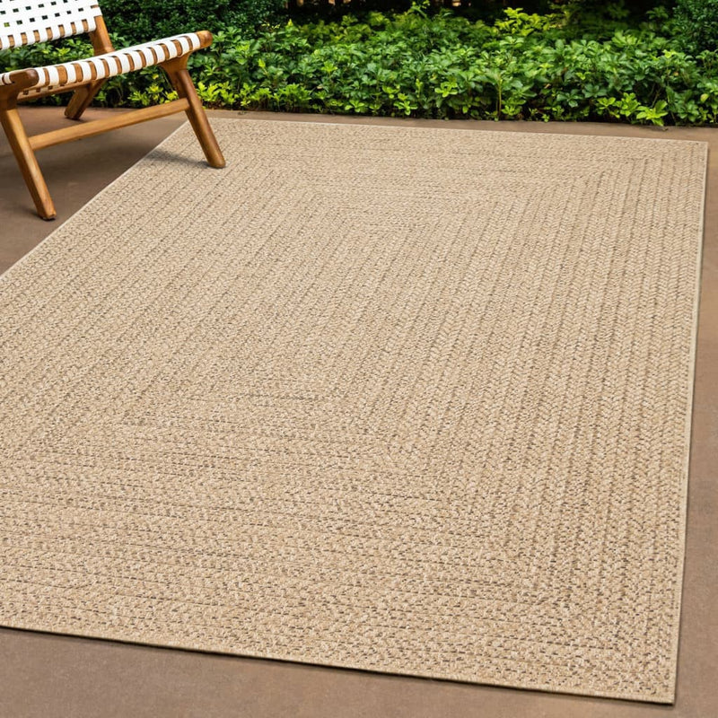 Teppich ZIZUR 80x250 cm Jute-Optik Indoor und Outdoor