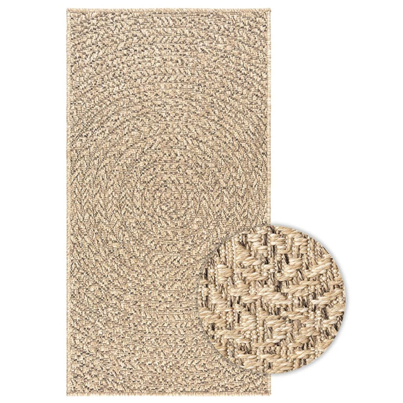 Teppich ZIZUR 100x200 cm Jute-Optik Indoor und Outdoor