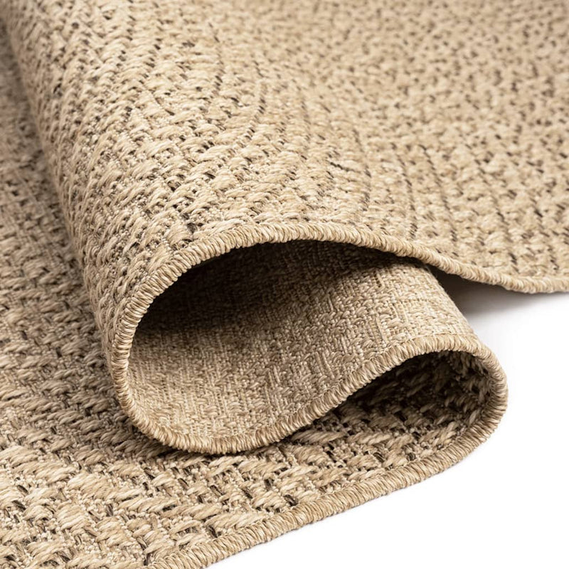 Teppich ZIZUR 100x200 cm Jute-Optik Indoor und Outdoor