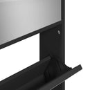 Schuhschrank Mit Spiegel 4 Fächer 63X17X134 Cm
