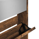 Schuhschrank Mit Spiegel 5 Fächer 63X17X169,5 Cm