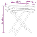 Tabletttisch Klappbar 60X40X68 Cm Bambus