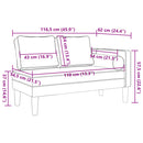 Chaiselongue Mit Kissen Stoff