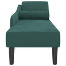 Chaiselongue Mit Kissen Samt
