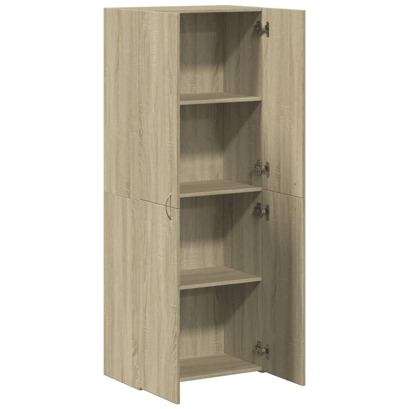 Aktenschrank Sonoma-Eiche 60x32x153 cm Holzwerkstoff