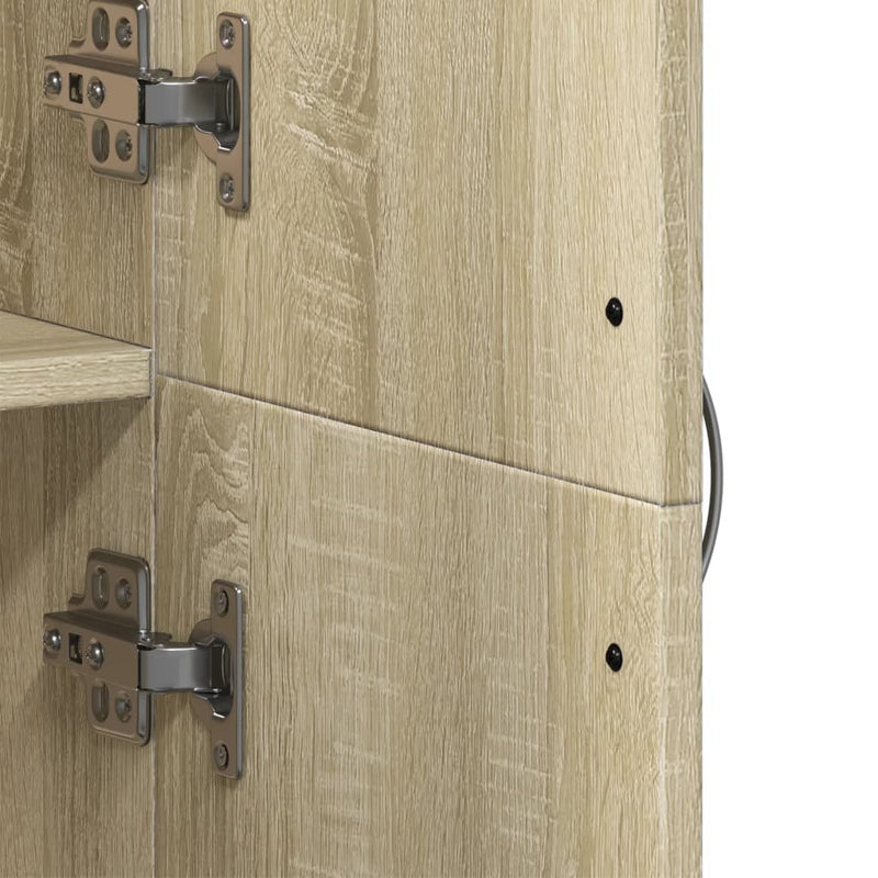 Aktenschrank Sonoma-Eiche 60x32x153 cm Holzwerkstoff