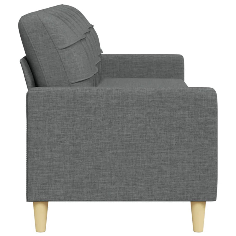 3-Sitzer-Sofa Dunkelgrau 210 cm Stoff