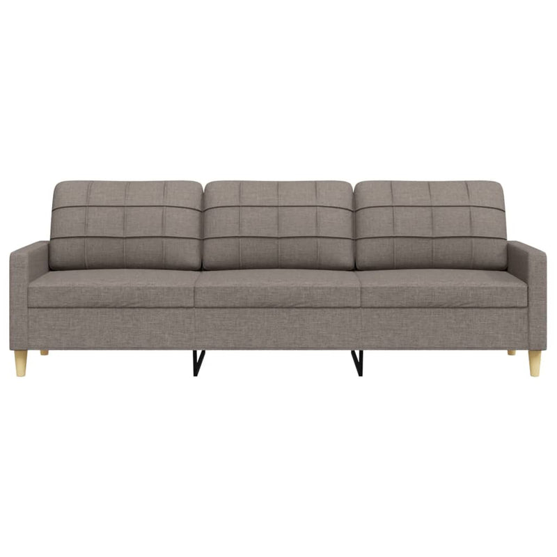 3-Sitzer-Sofa Taupe 210 cm Stoff