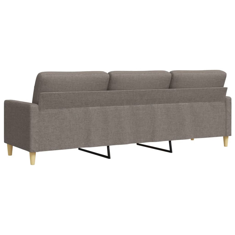 3-Sitzer-Sofa Taupe 210 cm Stoff