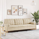 2-Sitzer-Sofa Mit Zierkissen 120 Cm Stoff
