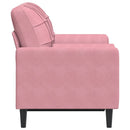 2-Sitzer-Sofa Mit Zierkissen 120 Cm Samt